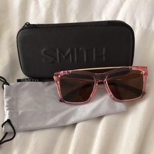 Smith Pink Crystal Polarized Sunglasses